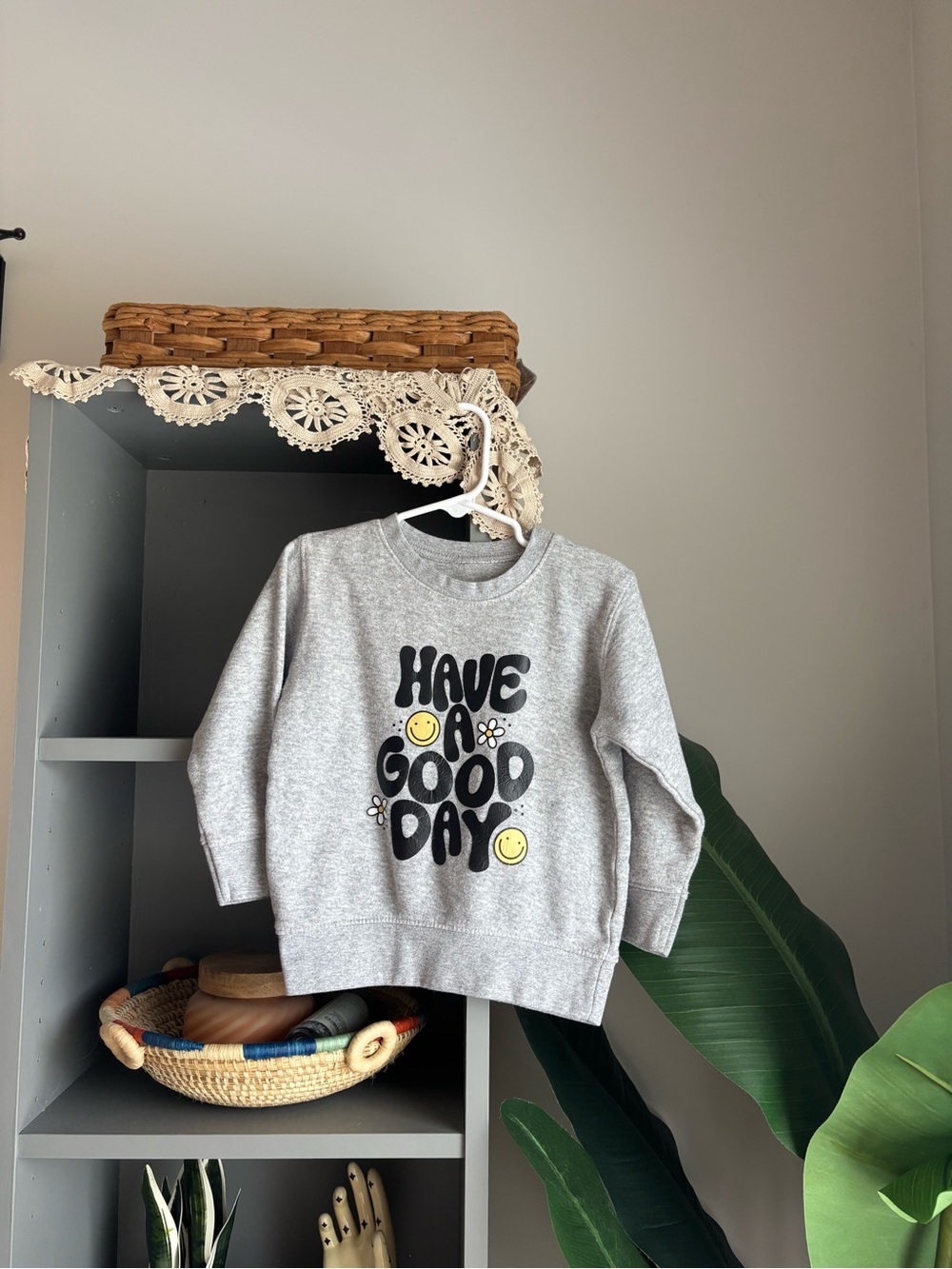 etta & east kids have a good day sweatshirt